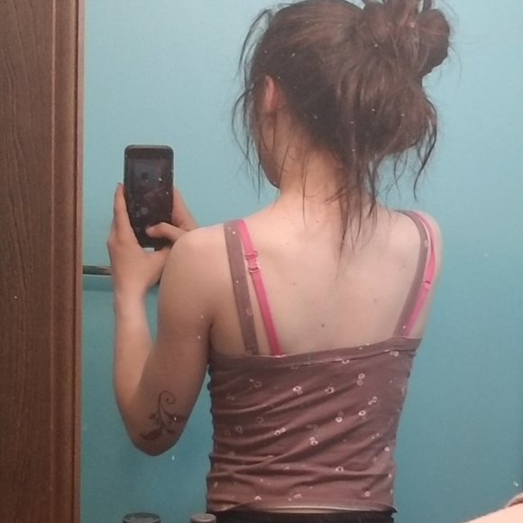 Purple Pastel Floral Tank - Picture 2 of 2